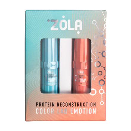 Набір для ламінування ZOLA EMOTION COLOR LAB BROW&LASH PROTEIN RECONSTRUCTION SYSTEM, 2*10 мл