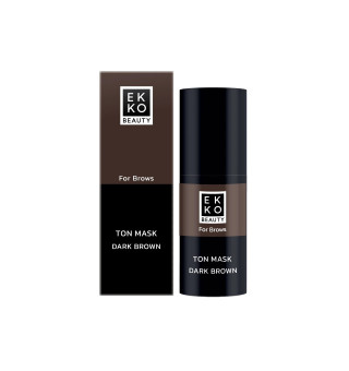 Тонирующая маска для бровей Ekko Beauty темно-коричневая, 10 мл