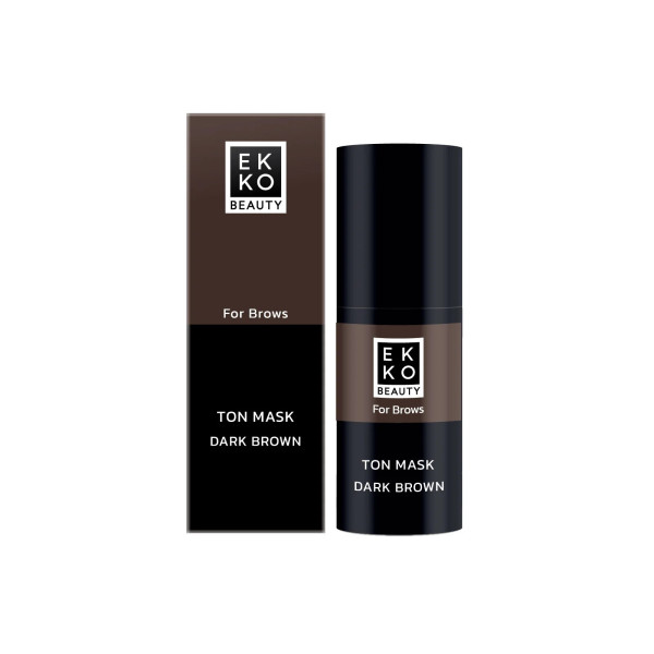 Тонирующая маска для бровей Ekko Beauty темно-коричневая, 10 мл