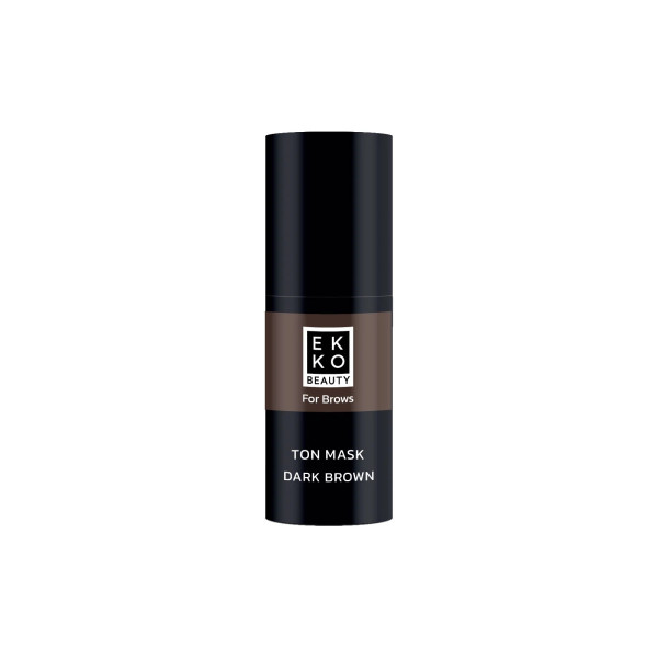 Тонирующая маска для бровей Ekko Beauty темно-коричневая, 10 мл