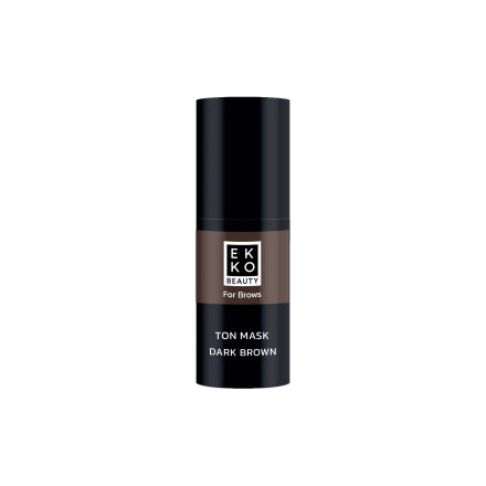 Тонирующая маска для бровей Ekko Beauty темно-коричневая, 10 мл