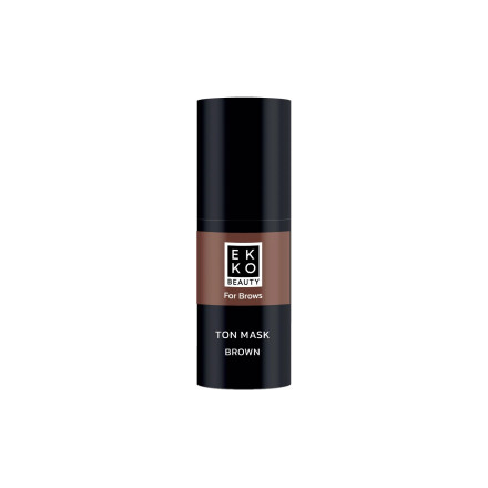 Тонирующая маска для бровей Ekko Beauty коричневая, 10 мл