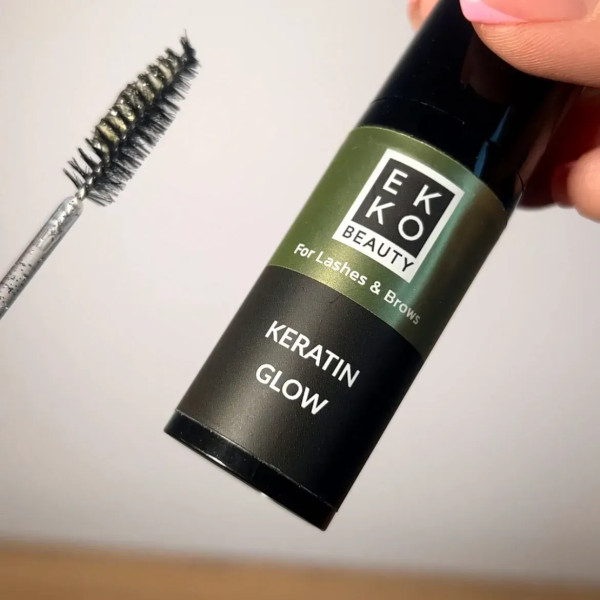Уходовое кератиновое средство для бровей и ресниц Ekko Beauty Keratin Glow, 10 мл