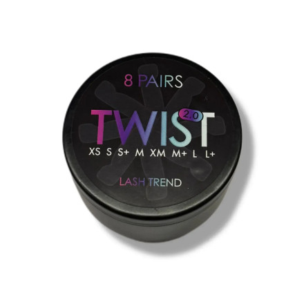 Валики Lash Trend TWIST 2.0 8 пар (XS,S,S+,M,XM,M+,L,L+)
