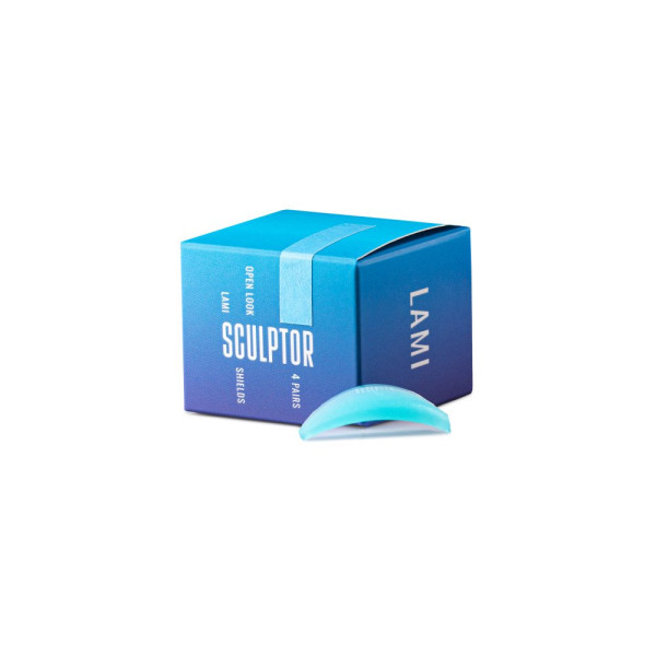 Set of lash lifting shields SCULPTOR OPEN LOOK 2.0, 4 pairs, MIX, Aqua