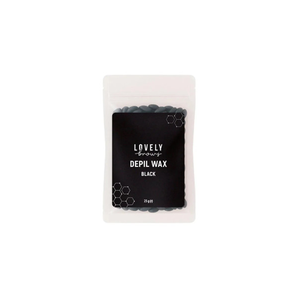 Czarny wosk do depilacji Lovely Brows, 25 g
