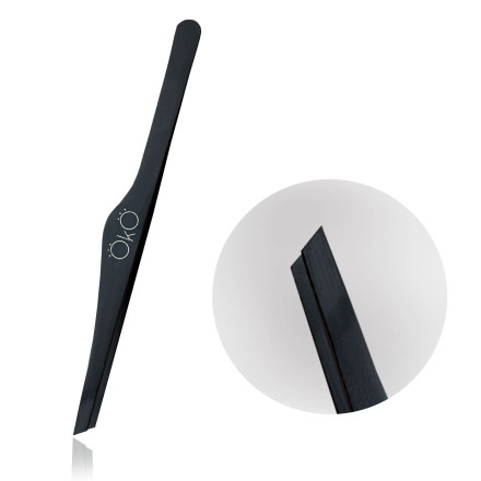 Пинцет для бровей OKO Lash&Brow MAGNETIC, скошенный (ручная заточка)