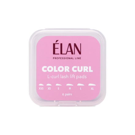 Силіконові валики для ламінування ELAN Color Curl, вигин L
