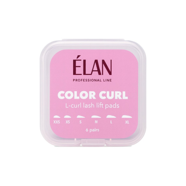 Силіконові валики для ламінування ELAN Color Curl, вигин L