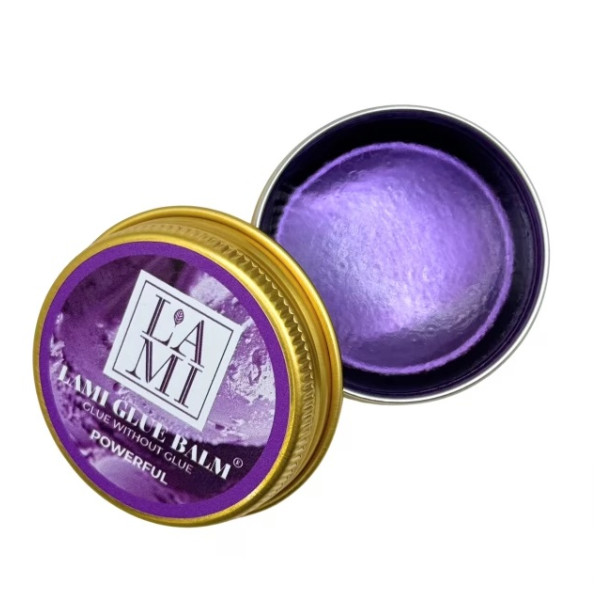 Glue for eyelash lamination "Without glue" Lami Lashes POWERFUL (purple, grape), 5 ml