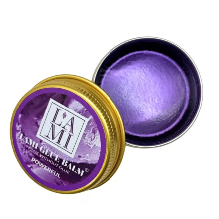 Glue for eyelash lamination "Without glue" Lami Lashes POWERFUL (purple, grape), 20 ml