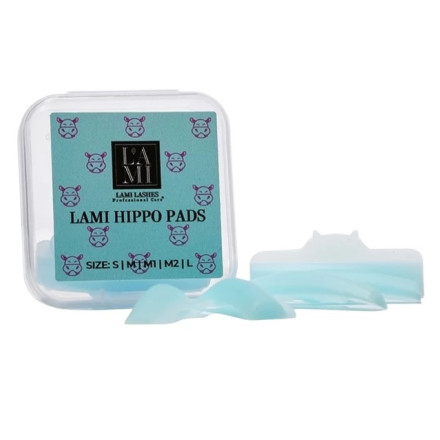 Набор валиков для ламинирования ресниц Lami Lashes Hippo голубые, 5 пар (S, M, M1, M2, L)