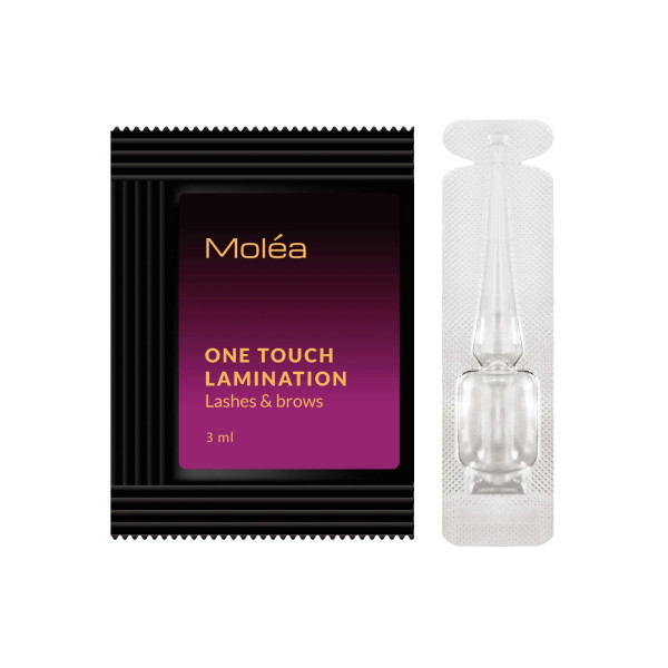 Мини набор для ламинирования бровей и ресниц Molea ONE TOUCH LAMINATION, 2*3 мл