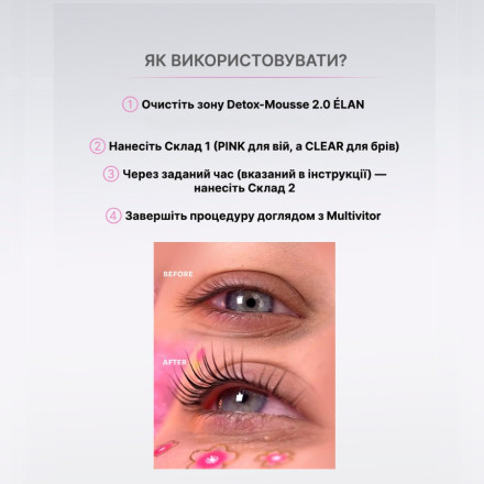 Професійний набір для ламінування вій ELAN SUPERSONIC 2.0 PINK