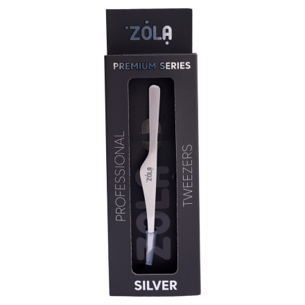 ZOLA Professional Eyebrow Tweezers Premium Series SILVER