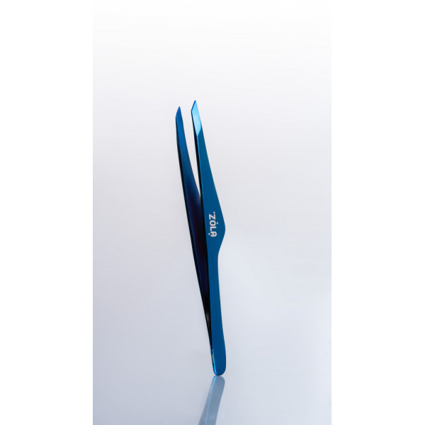 ZOLA Professional Eyebrow Tweezers Premium Series BLUE