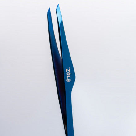 ZOLA Professional Eyebrow Tweezers Premium Series BLUE