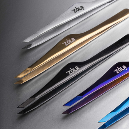 ZOLA Professional Eyebrow Tweezers Premium Series VIOLET