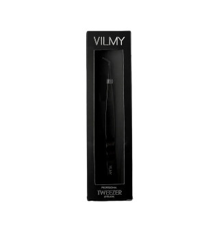 Professional Eyelash Extension Tweezers VILMY (boot-shaped) S-70 black