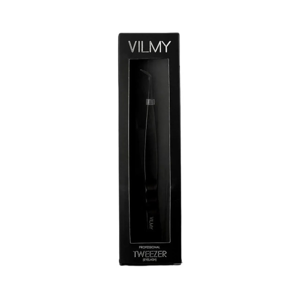 Professional Eyelash Extension Tweezers VILMY (boot-shaped) S-70 black