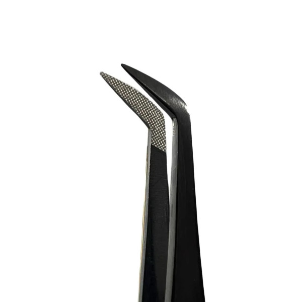 Professional Eyelash Extension Tweezers VILMY (boot-shaped) S-70 black