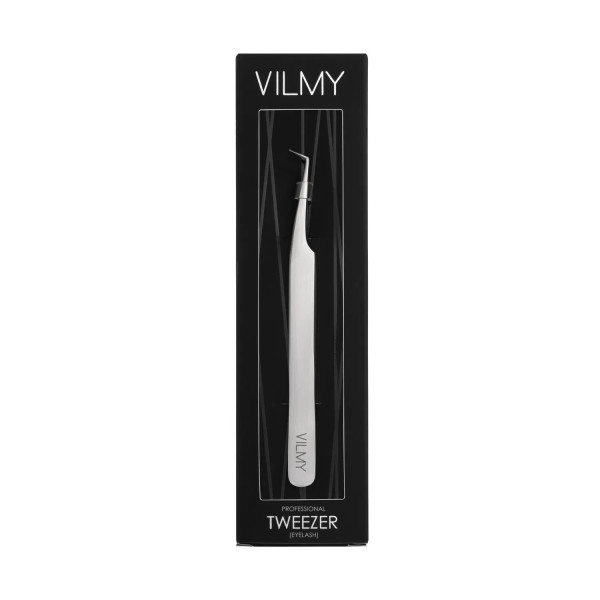 Профессиональный пинцет для наращивания ресниц VILMY мини L-90