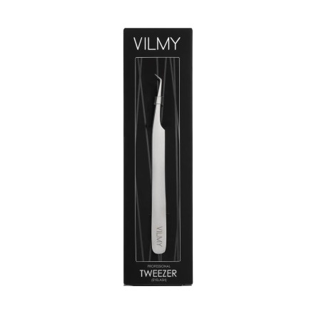 Профессиональный пинцет для наращивания ресниц VILMY мини L-45/2