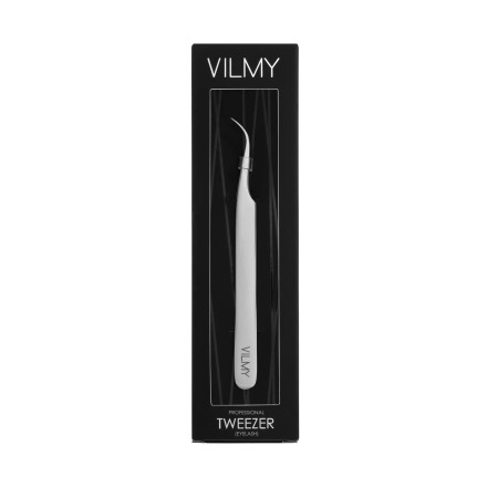Професійний пінцет для нарощування вій VILMY (дельфін) D-40