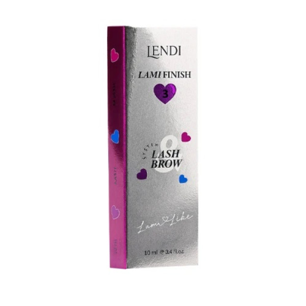 Состав для ламинирования ресниц и бровей №3 Lami Finish Lendi "Lami Like", 10 мл