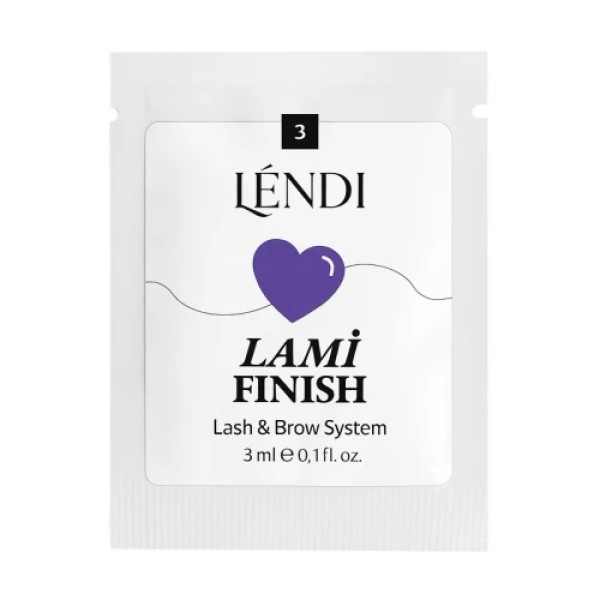Состав для ламинирования ресниц и бровей №3 Lami Finish Lendi "Lami Like", 3 мл