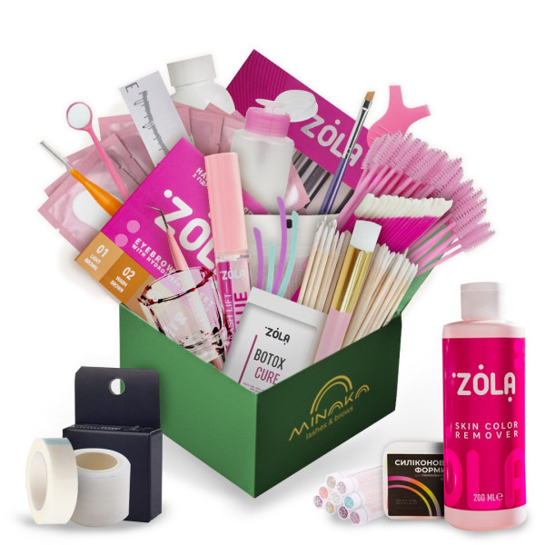 Набір для фарбування та ламінування ZOLA Brow & Lash Box