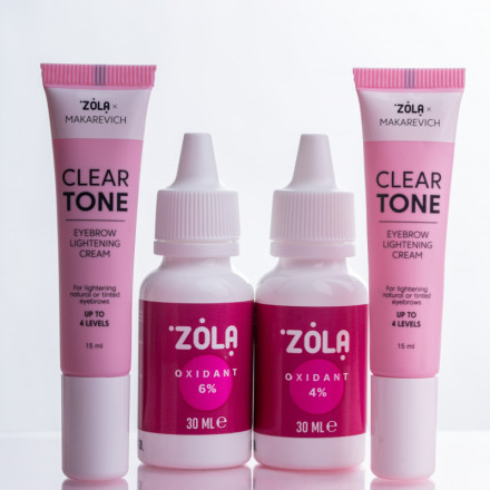 Rozjaśniacz do brwi ZOLA x Makarevich CLEAR TONE, 15 ml