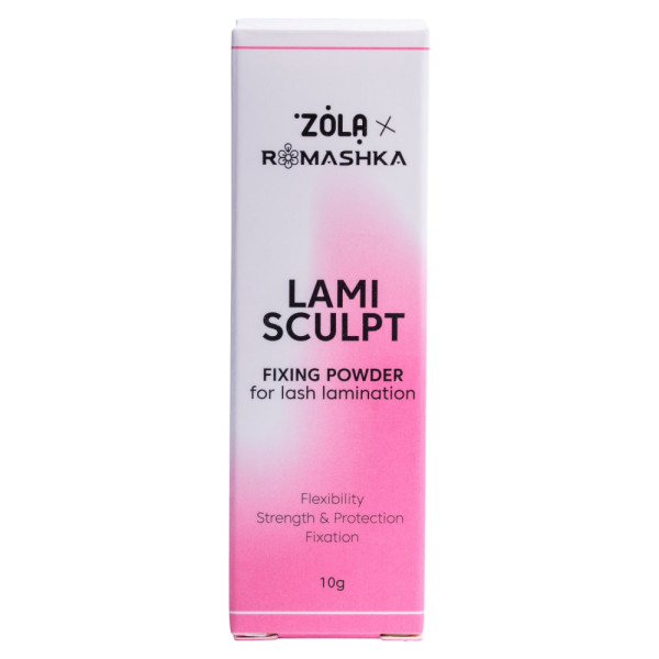 Фиксирующая пудра для ламинирования ресниц ZOLA x Romashka LamiSculpt, 10 г