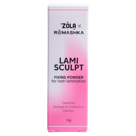 Фиксирующая пудра для ламинирования ресниц ZOLA x Romashka LamiSculpt, 10 г