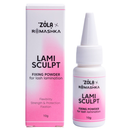 Фиксирующая пудра для ламинирования ресниц ZOLA x Romashka LamiSculpt, 10 г
