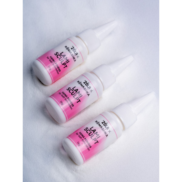 Фиксирующая пудра для ламинирования ресниц ZOLA x Romashka LamiSculpt, 10 г