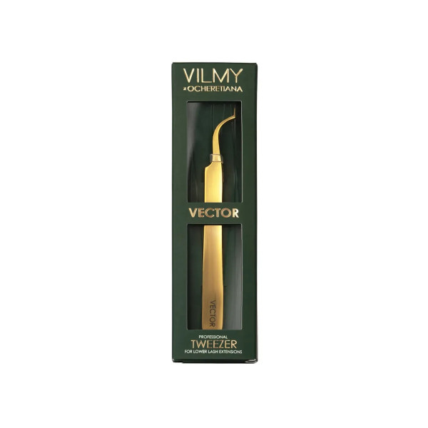 Professional Lower Lash Extension Tweezers VILMY x OCHERETIANA VECTOR