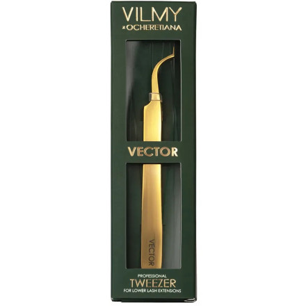 Professional Lower Lash Extension Tweezers VILMY x OCHERETIANA VECTOR