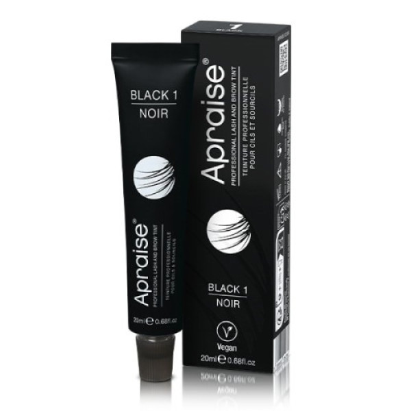 Фарба APRAISE для брів та вій Vegan Black №1, 20 мл