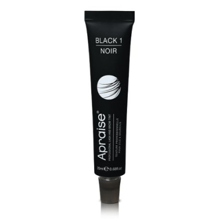 Фарба APRAISE для брів та вій Vegan Black №1, 20 мл