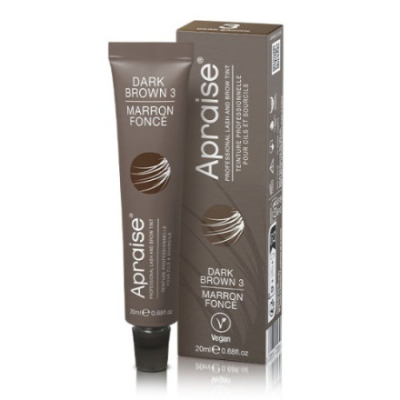 Краска APRAISE для бровей и ресниц Vegan Dark Brown №3, 20 мл