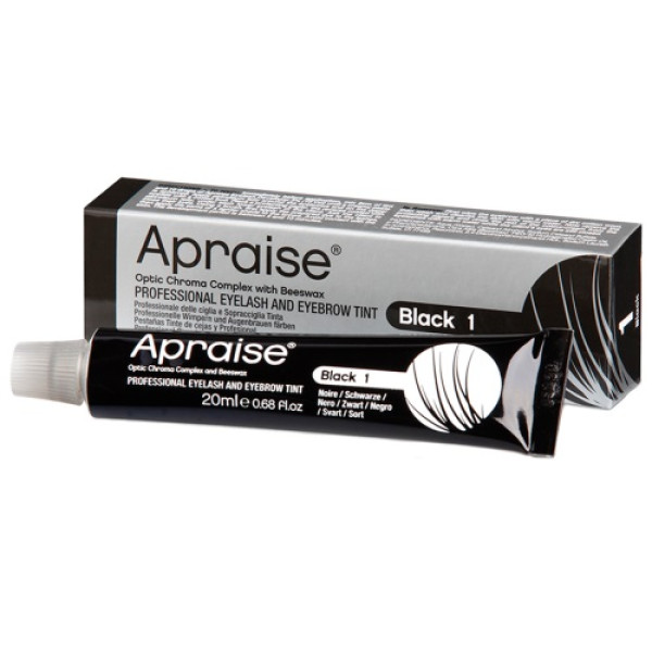 Краска APRAISE для бровей и ресниц Аммиак Free Black №1, 20 мл