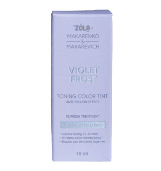Tonująca maska do brwi TONING COLOR TINT ZOLA × Makarenko × Makarevich Violet Frost, 10 ml