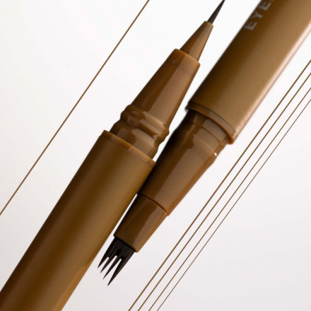 Liner do brwi z pędzlem quad ZOLA x Makarevich, Light Brown