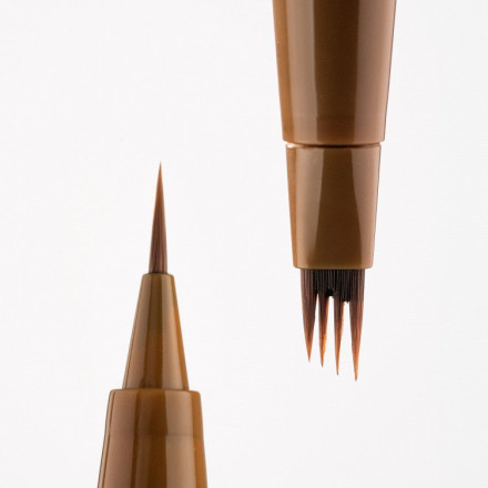 Liner do brwi z pędzlem quad ZOLA x Makarevich, Light Brown