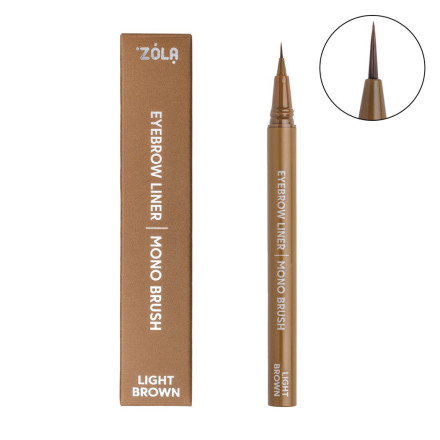 Лайнер для брів з моно-пензлем ZOLA, Light Brown