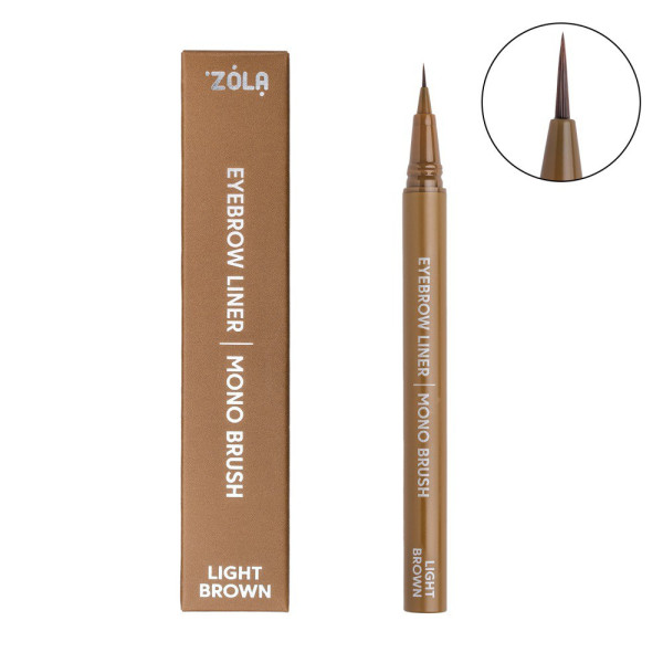Лайнер для брів з моно-пензлем ZOLA, Light Brown