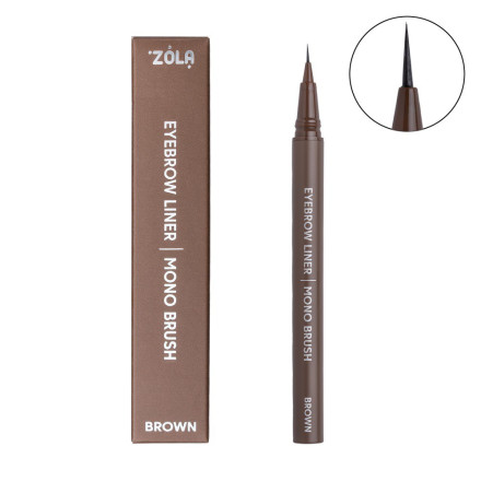 Eyebrow liner with mono brush ZOLA, Brown
