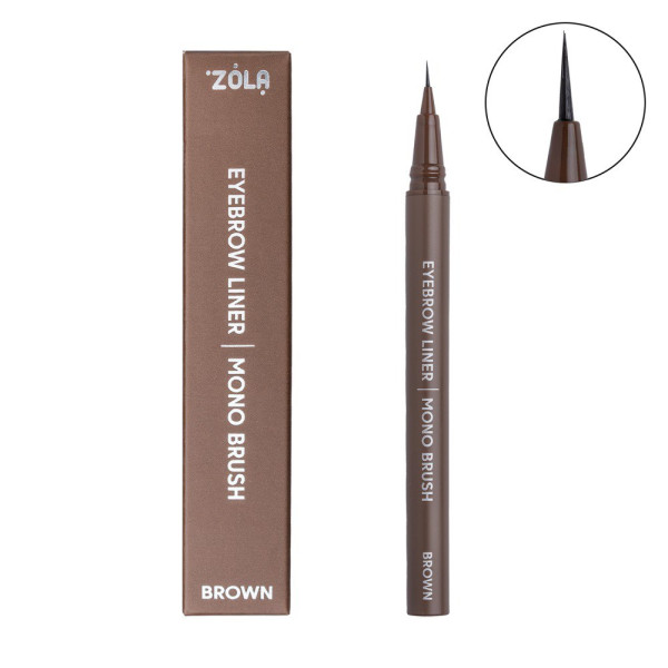 Eyebrow liner with mono brush ZOLA, Brown