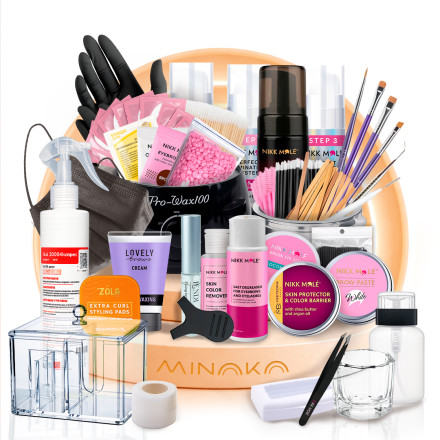 Набір для корекції, фарбування та ламінування брів та вій Nikk Mole Brow & Lash Box